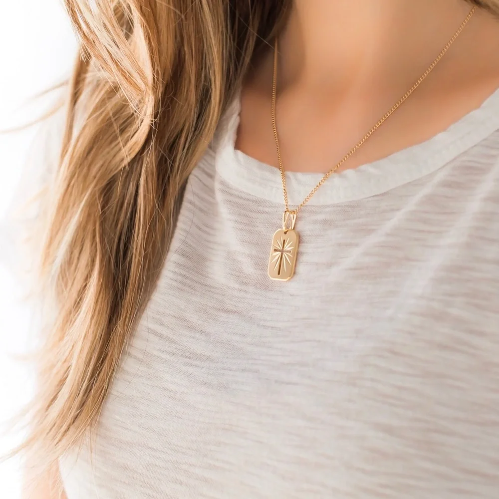 Gold Cross Necklace - Picture 4 of 9